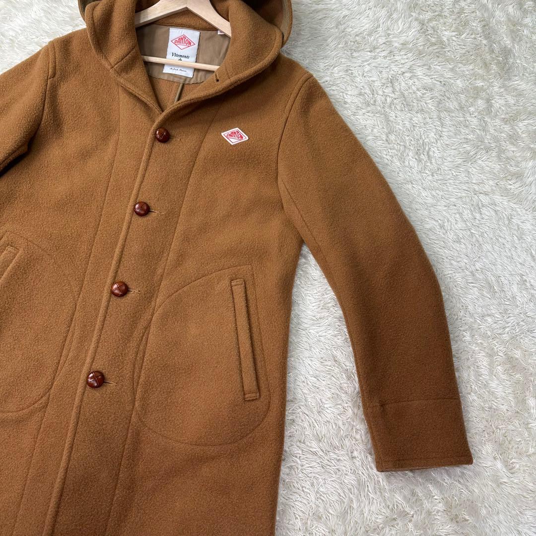 ✨希少✨大きいサイズ ダントン ウールモッサ フード付 コート キャメル 2XL