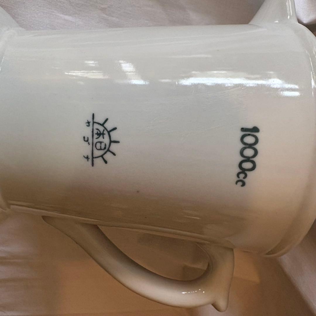 戦前　陶器製 1000cc 計量カップ