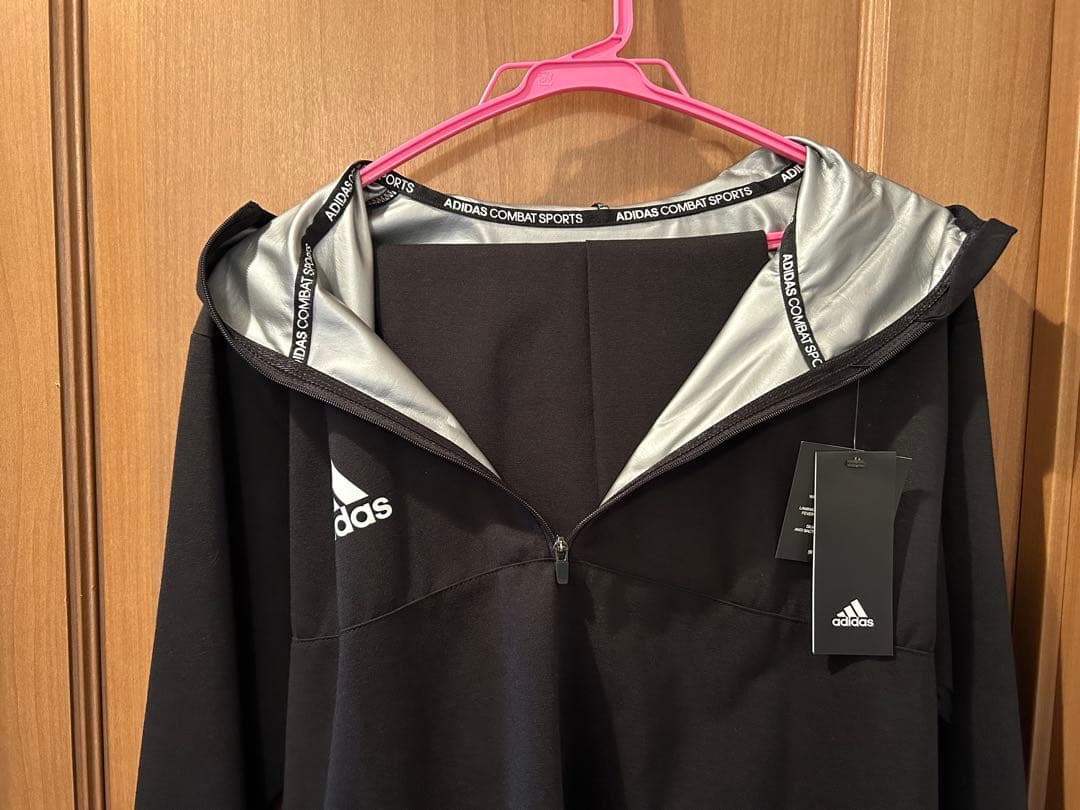 ⭐︎お値下げ⭐︎新品　adidas ハーフジップ サウナスーツ ブラック　Lサイズ