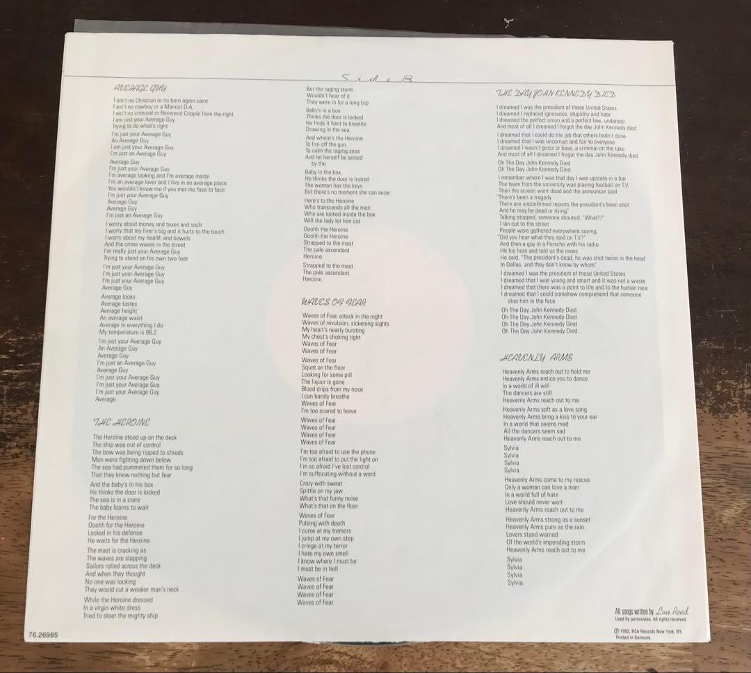 ◾️高音質️GEオリジナル盤■LOU REED / ルーリード■Transforme