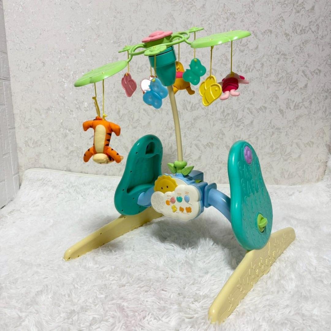 【美品：除菌OK】くまのプーさん6WAYジムにへんしんメリー 98-13