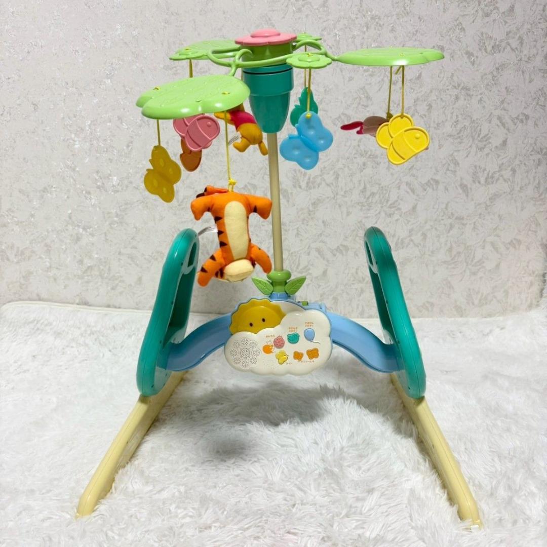 【美品：除菌OK】くまのプーさん6WAYジムにへんしんメリー 98-13