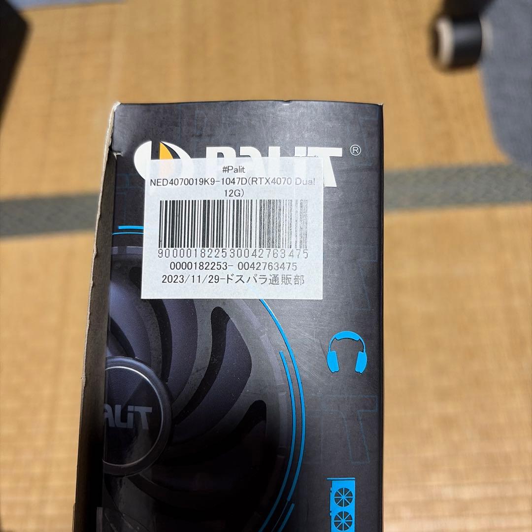 グラフィックボード・グラボ・ビデオカード PALIT GeForce RTX 4070 12GB