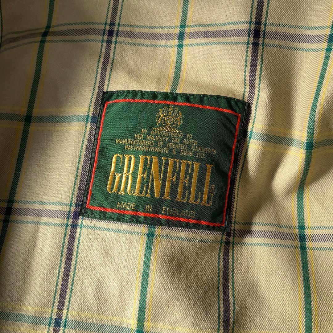 美品 GRENFELL グレンフェル 緑タグ コットンジャケット36 英国製