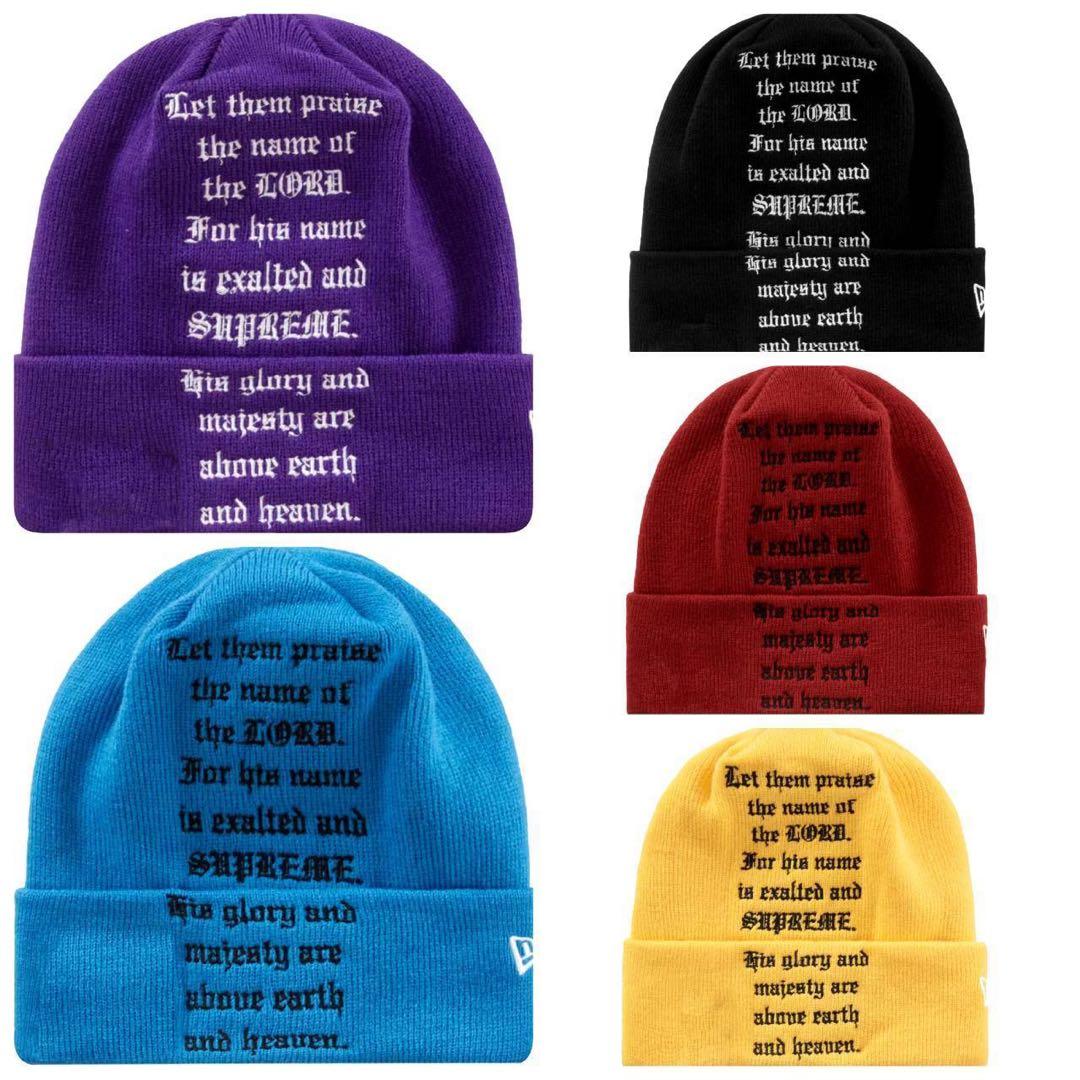 帽子 Supreme New Era Psalm Beanie