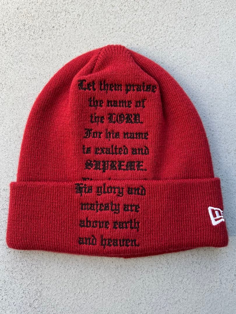 帽子 Supreme New Era Psalm Beanie