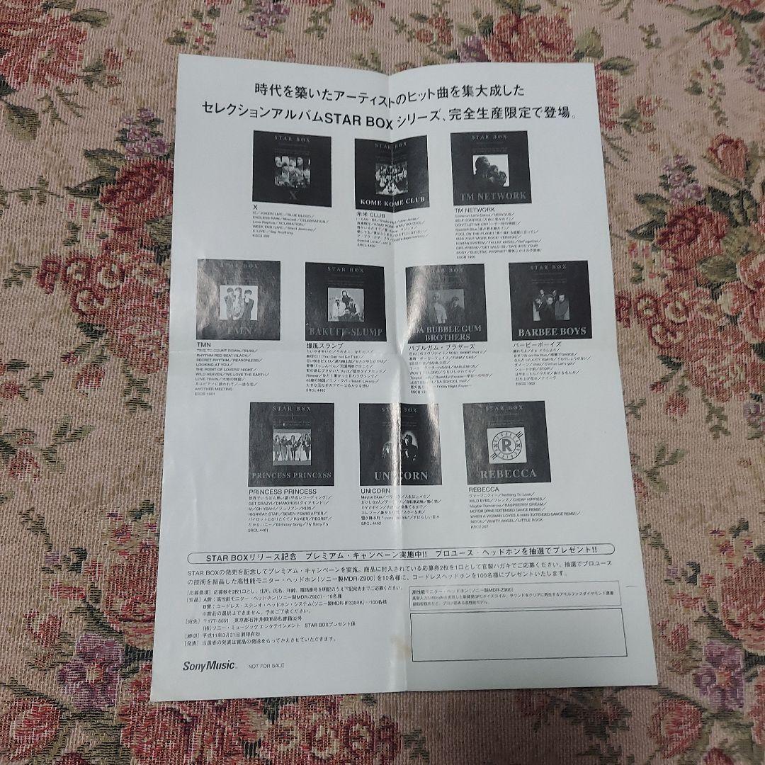 XJAPAN　完全生産限定盤CD　見本盤 【STAR BOX】【チラシ付】