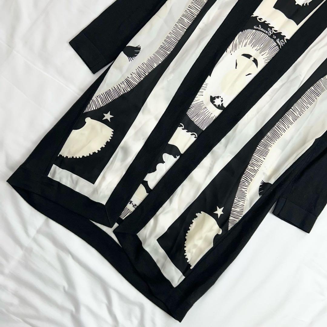 美品 HERMES エルメス カシミヤ シルク ロングカーディガン