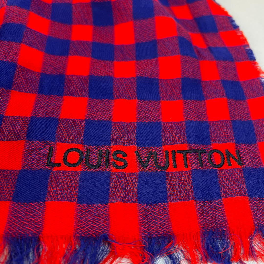 【最終処分SALE】LOUIS VUITTON ロゴ刺繍ストール A-10214