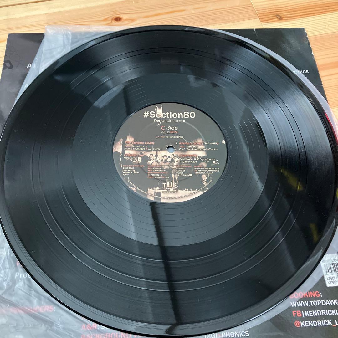 初回プレス黒盤 Kendrick Lamar Section 80 レコード