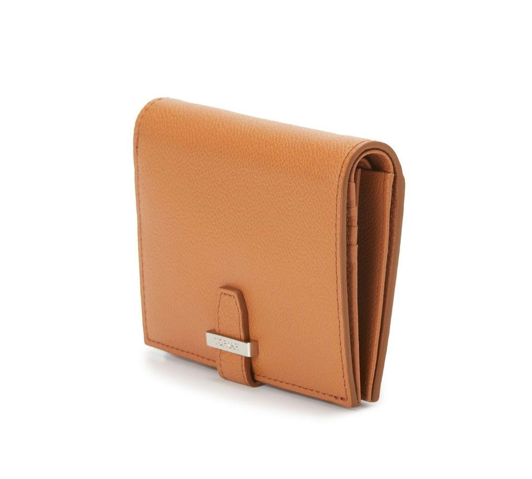 新品　箱・タグ付き　TOPKAPI　ETE エテ エンボスレザー2つ折り財布