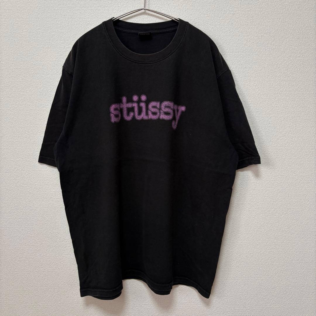 STUSSY ステューシー 黒 Tシャツ 2XL メキシコ製 オールド 90s