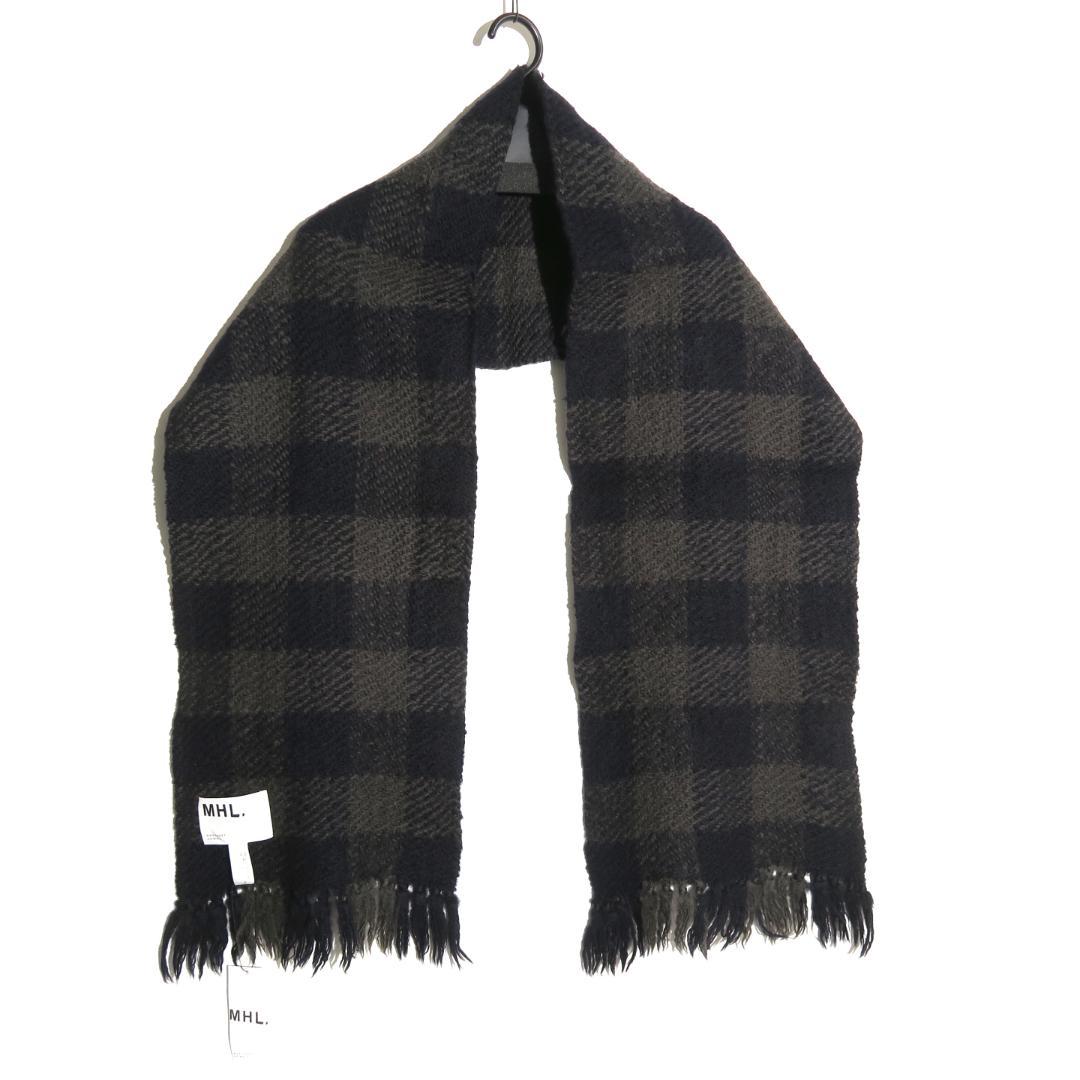25AW MHL. CHUNKY WOOL CHECK SCARF マフラー