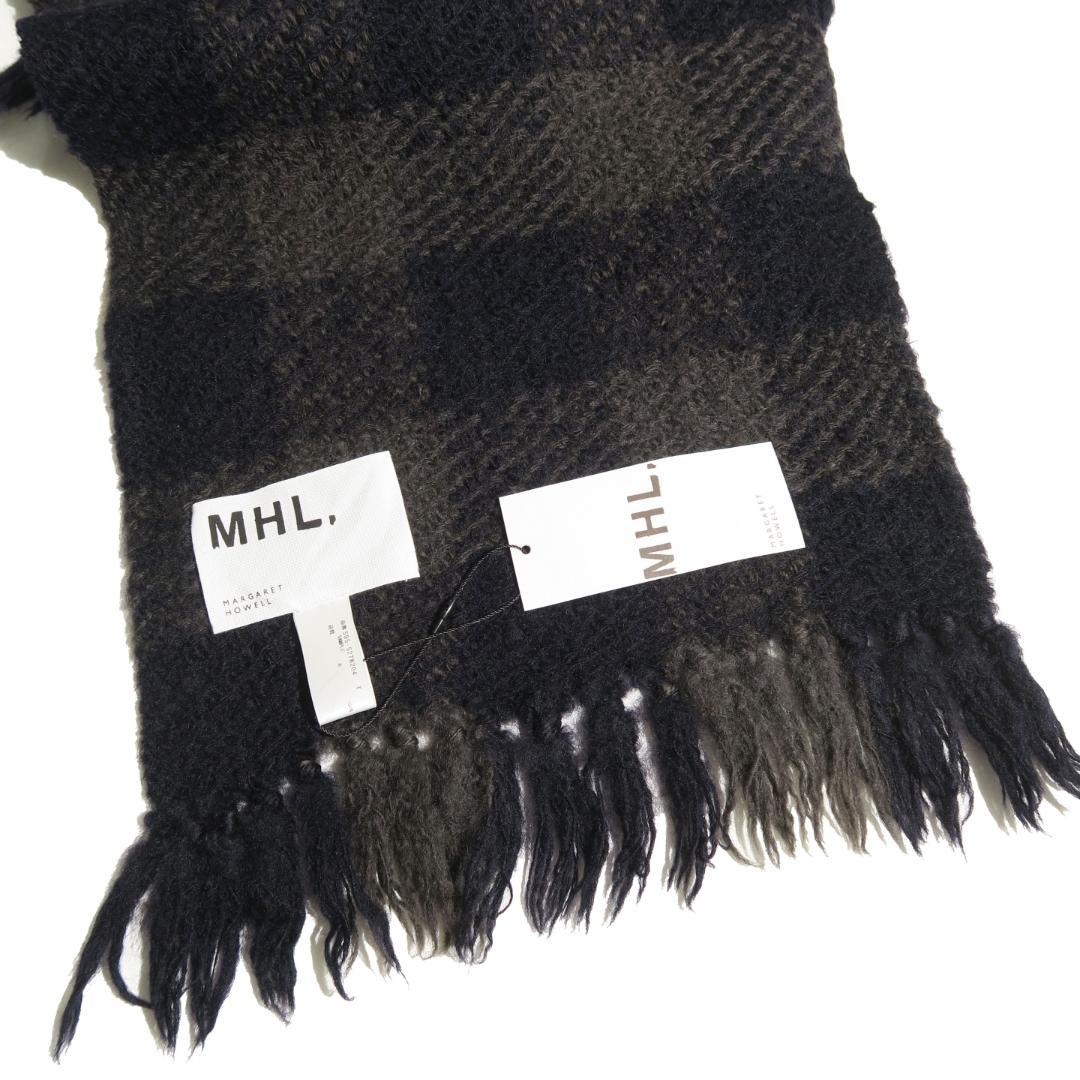 25AW MHL. CHUNKY WOOL CHECK SCARF マフラー
