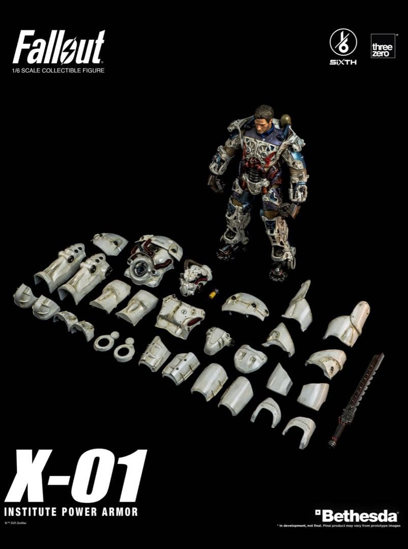 ThreeZero fallout 1/6 X-01 インスティチュートver