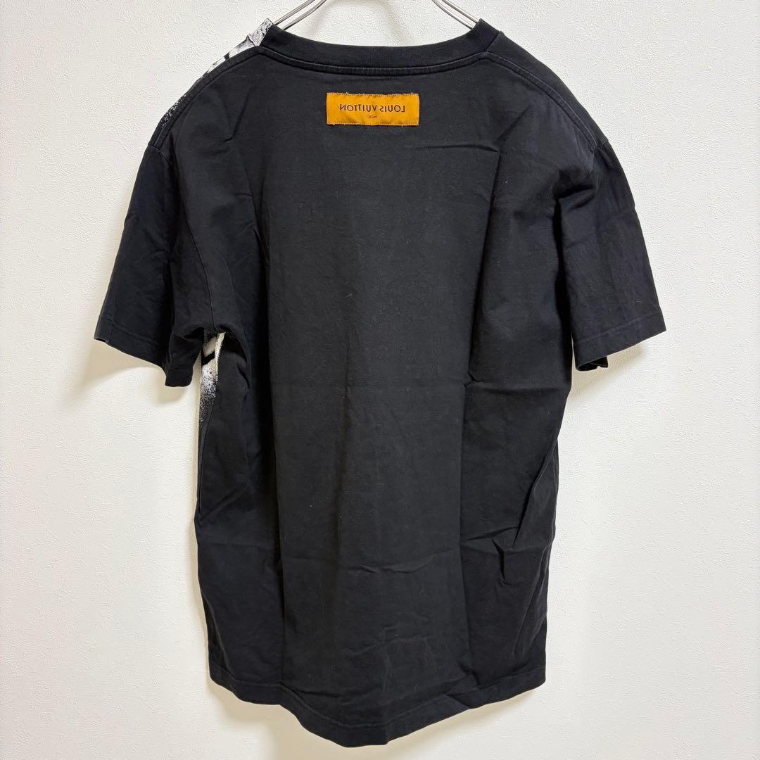 【s】Louis Vuitton スプレー チェーンプリント Tシャツ