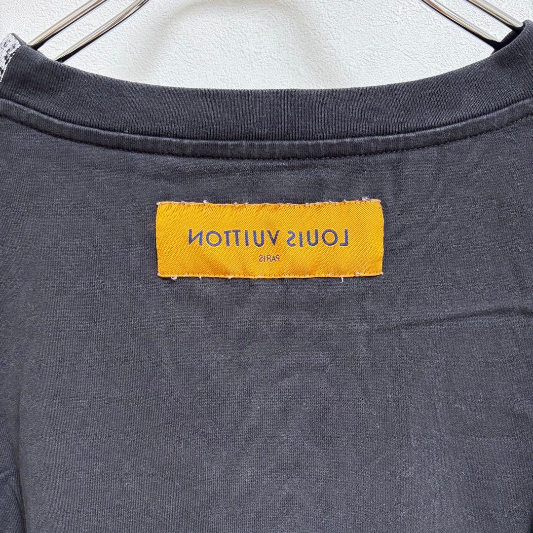 【s】Louis Vuitton スプレー チェーンプリント Tシャツ