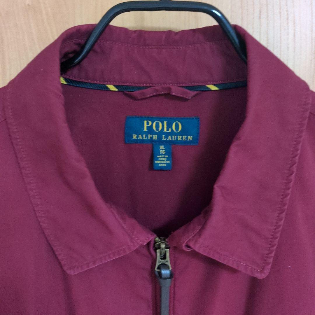 POLO RALPH LAUREN バーガンディ スウィングトップ