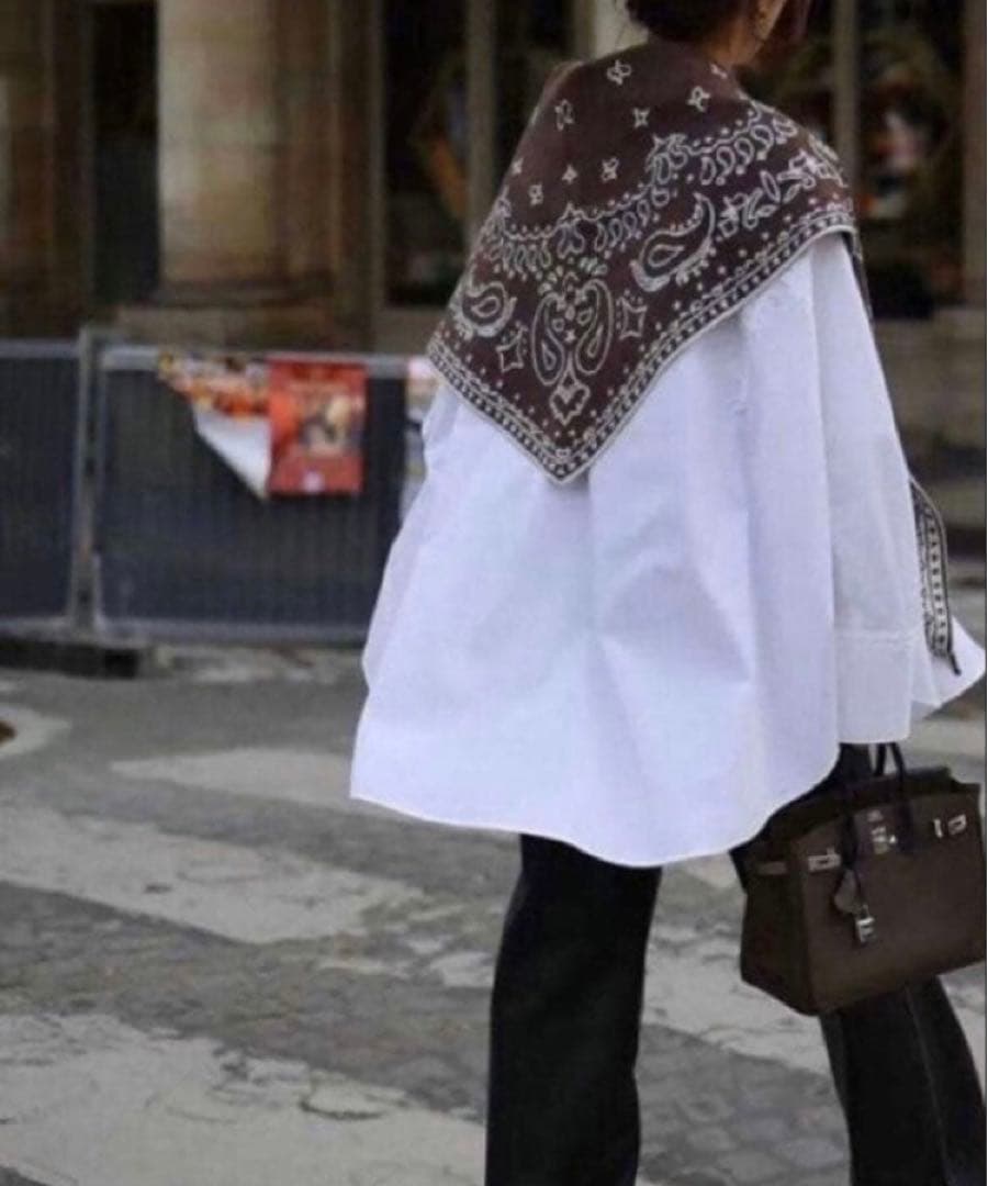 gypsohila ジプソフィア Paisley Knit Stole ブラウン