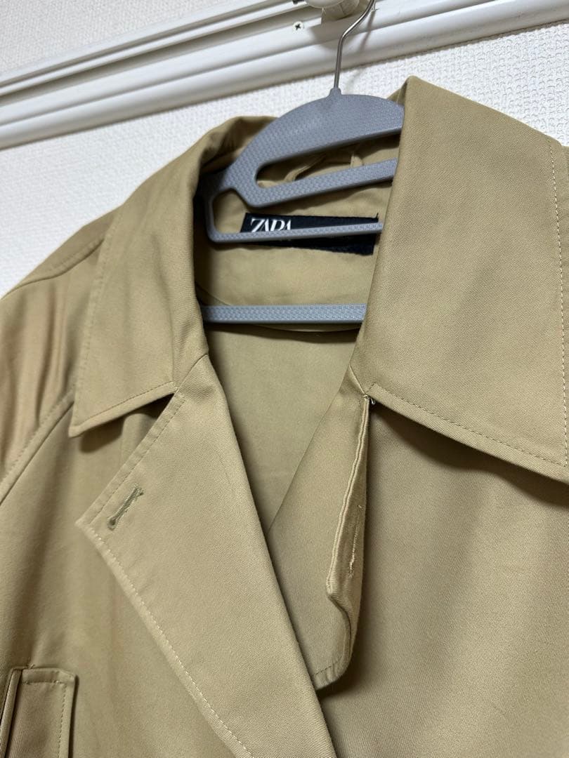 【ZARA】ショートトレンチコート トレンチコート ショート丈 Lサイズ