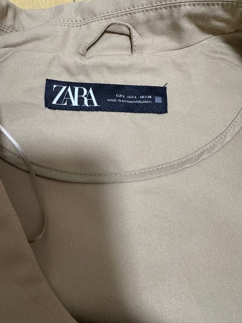 【ZARA】ショートトレンチコート トレンチコート ショート丈 Lサイズ