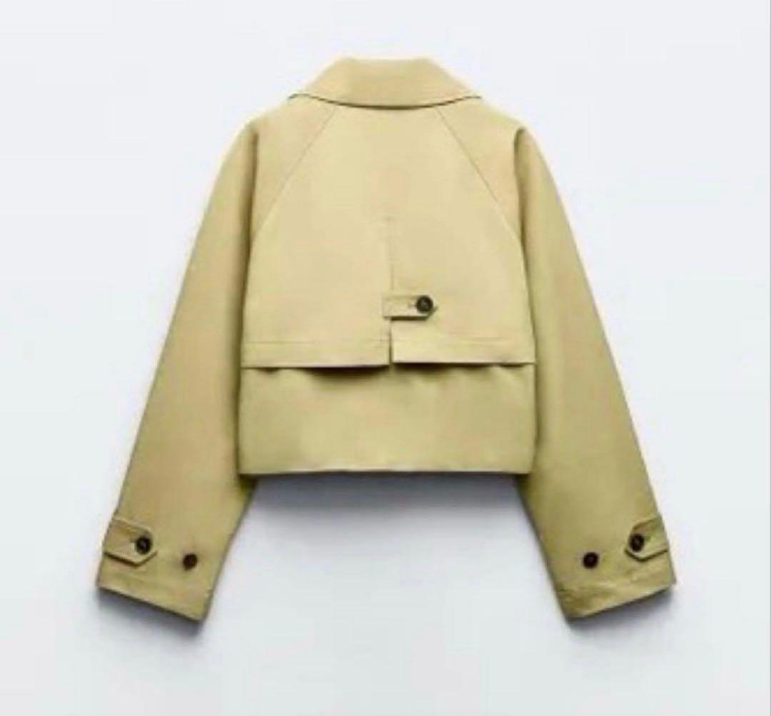 【ZARA】ショートトレンチコート トレンチコート ショート丈 Lサイズ