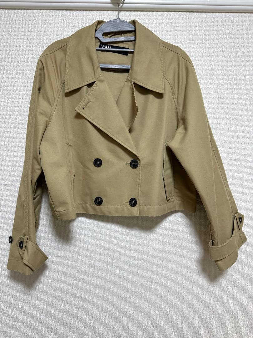 【ZARA】ショートトレンチコート トレンチコート ショート丈 Lサイズ