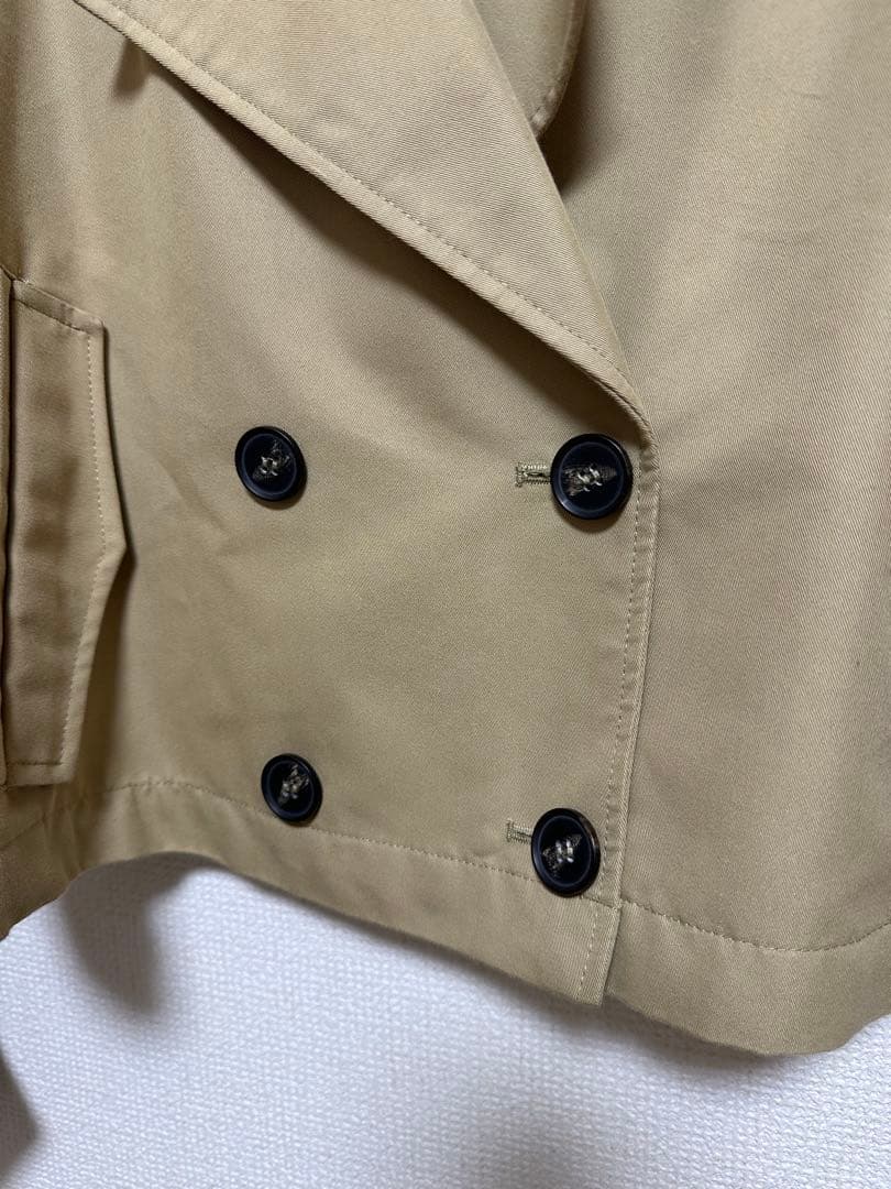 【ZARA】ショートトレンチコート トレンチコート ショート丈 Lサイズ