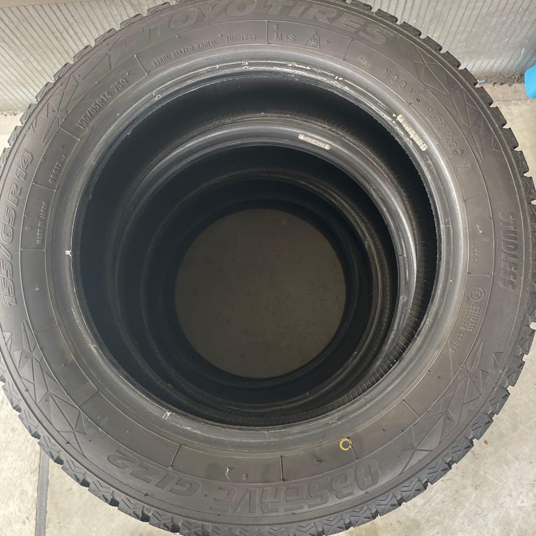 YM 　155/65R14 中古4本　23年製　送料込み