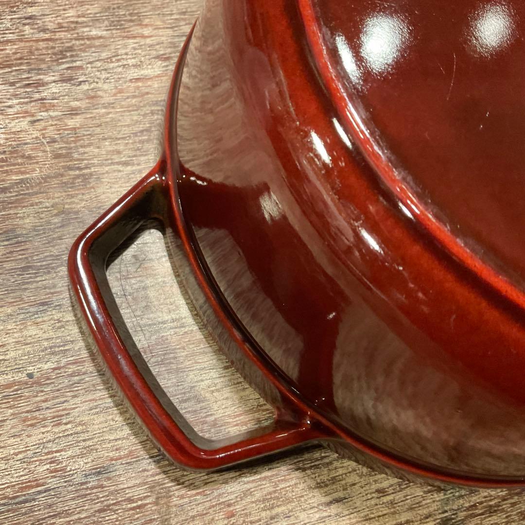 美品！ストウブ STAUB グレナディンレッド ピコ・ココット ラウンド 22