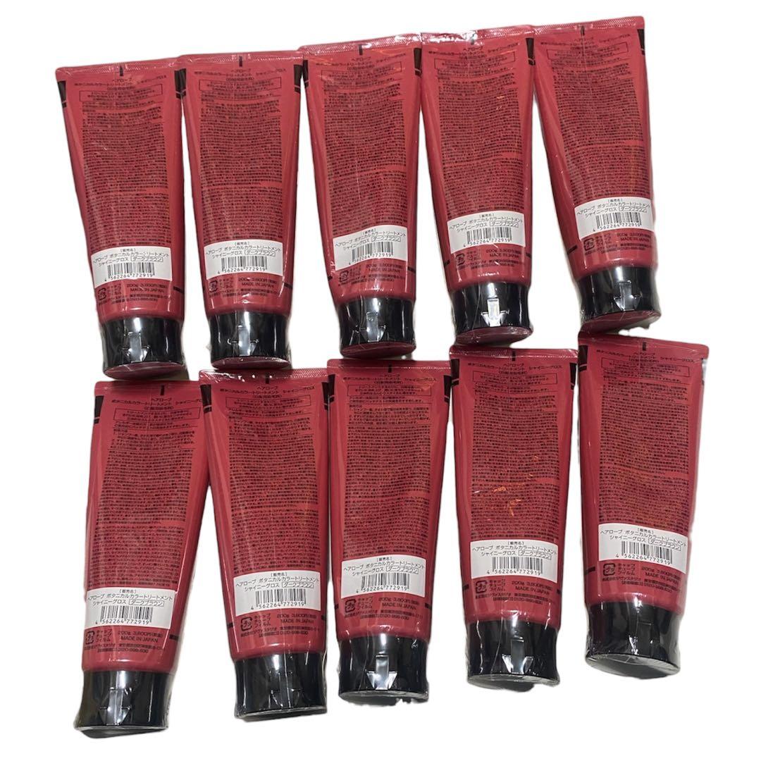 新品 ヘアローブ ボタニカル カラートリートメント10本セット ダークブラウン