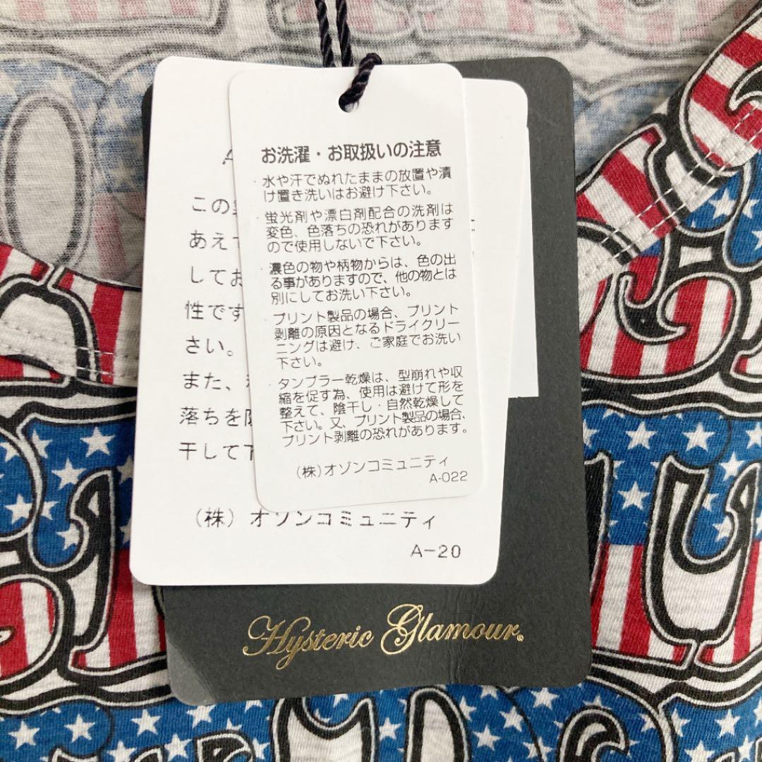 新品タグ付★hystericglamourDETROIT総柄Tシャツ★アメリカン