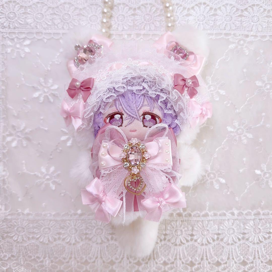 いつぬい　ぬい服　着ぐるみ　ピンク　ねこ　白　あんスタ　ロリータ