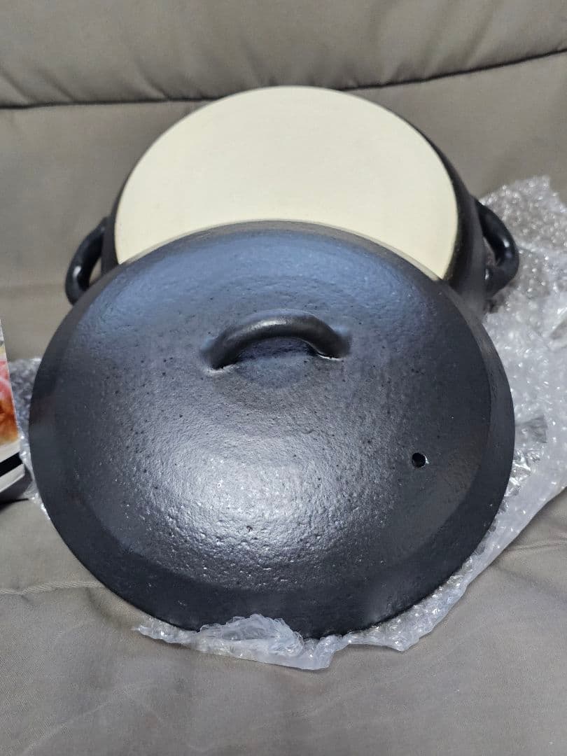 新品 萬古焼 IH 直火 土鍋 セラミック加工 9号 3Lトウジキトンヤ