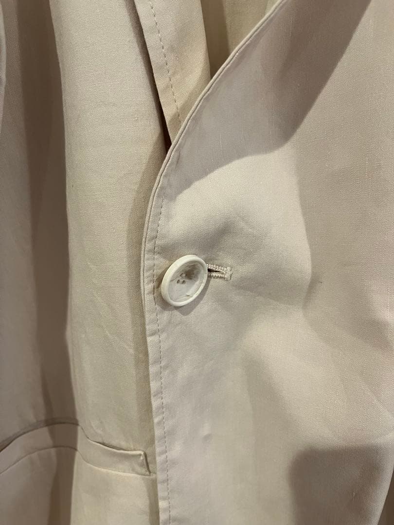 ADAM ET ROPE リネンストレッチシャツジャケット