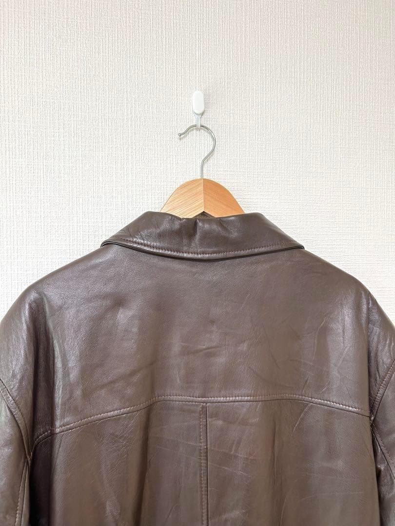 VERA PELLE 90s イタリア製 レザーカバーオール　レザージャケット
