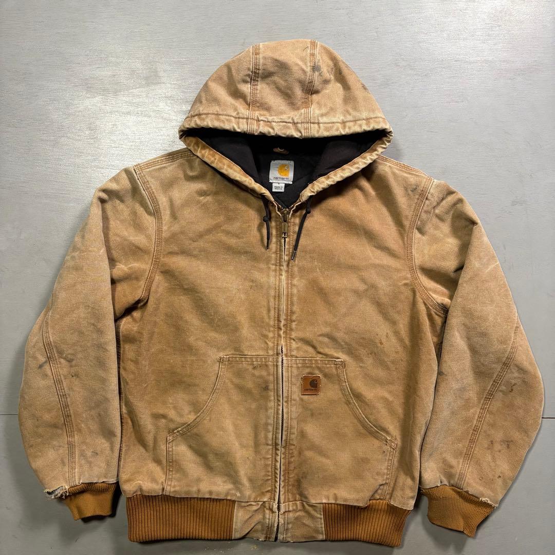 人気✨　Carhartt アクティブジャケット　ダック生地　短丈　ストリート　S