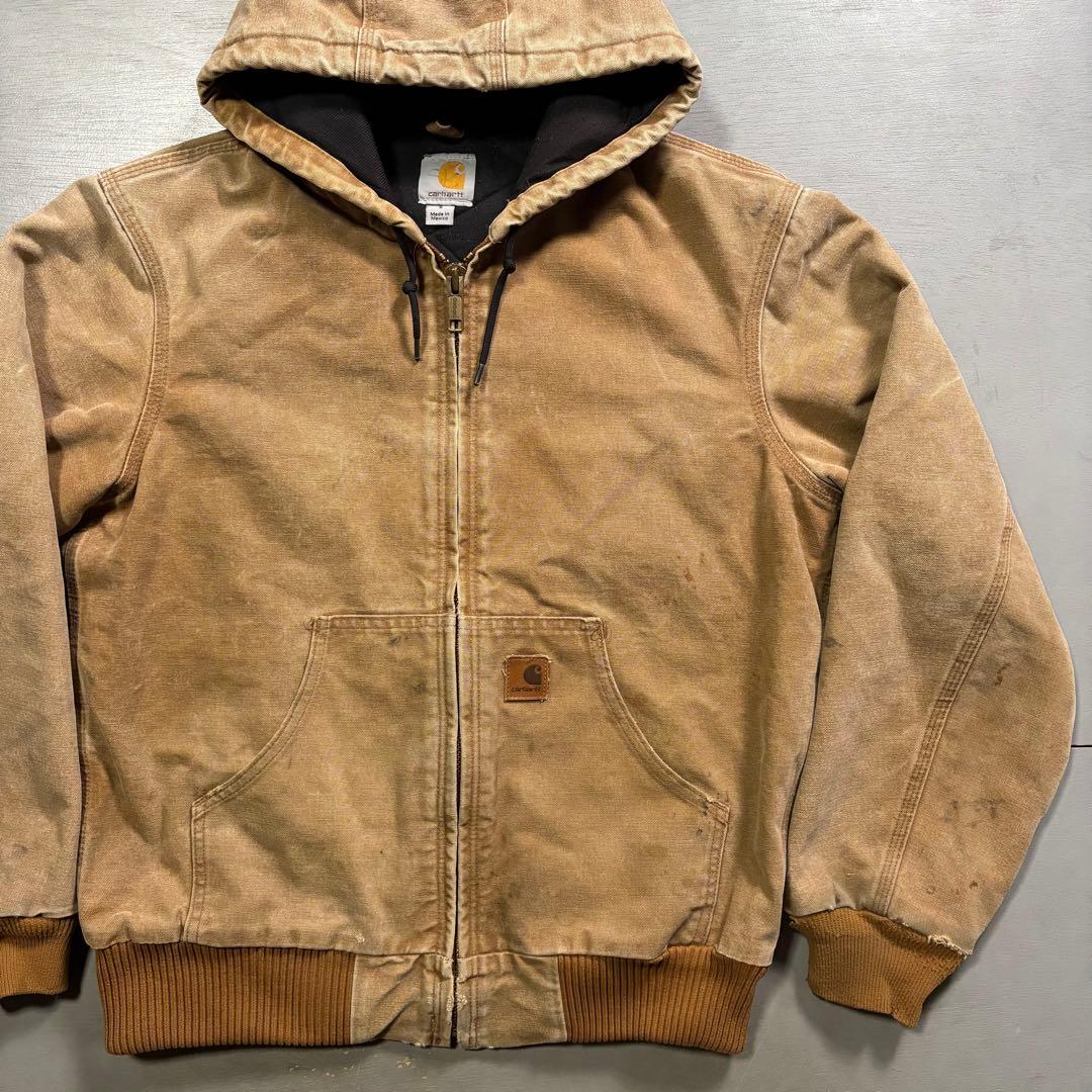 人気✨　Carhartt アクティブジャケット　ダック生地　短丈　ストリート　S