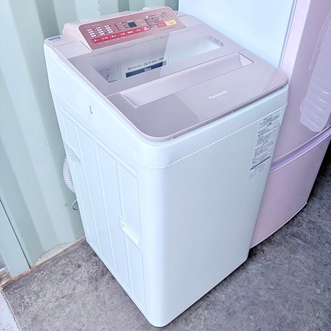 運搬取付無料！かわいいピンク純正パナソニック洗濯機シャープ冷蔵庫＋炊飯器セット！