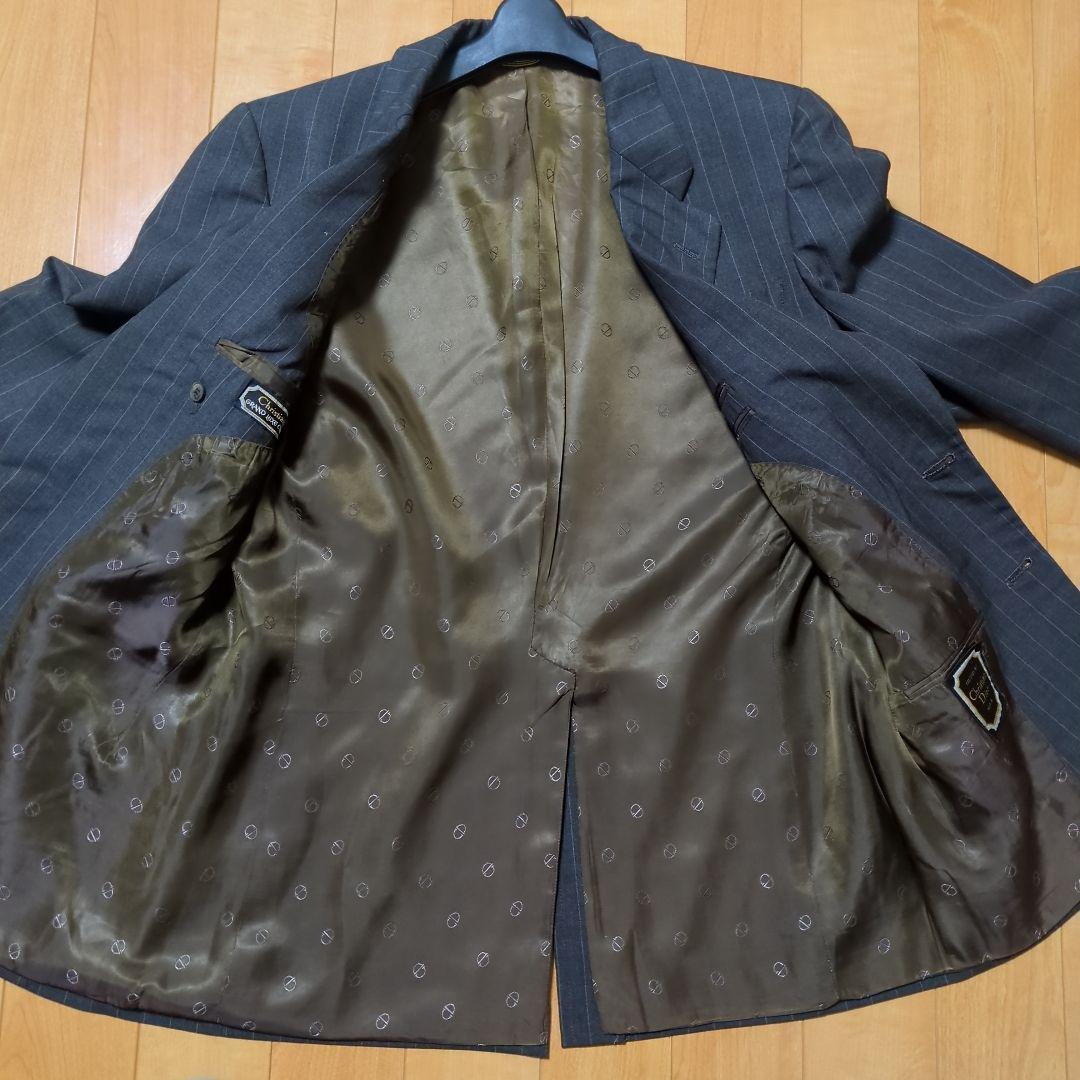Christian Dior グレー ストライプ スーツ