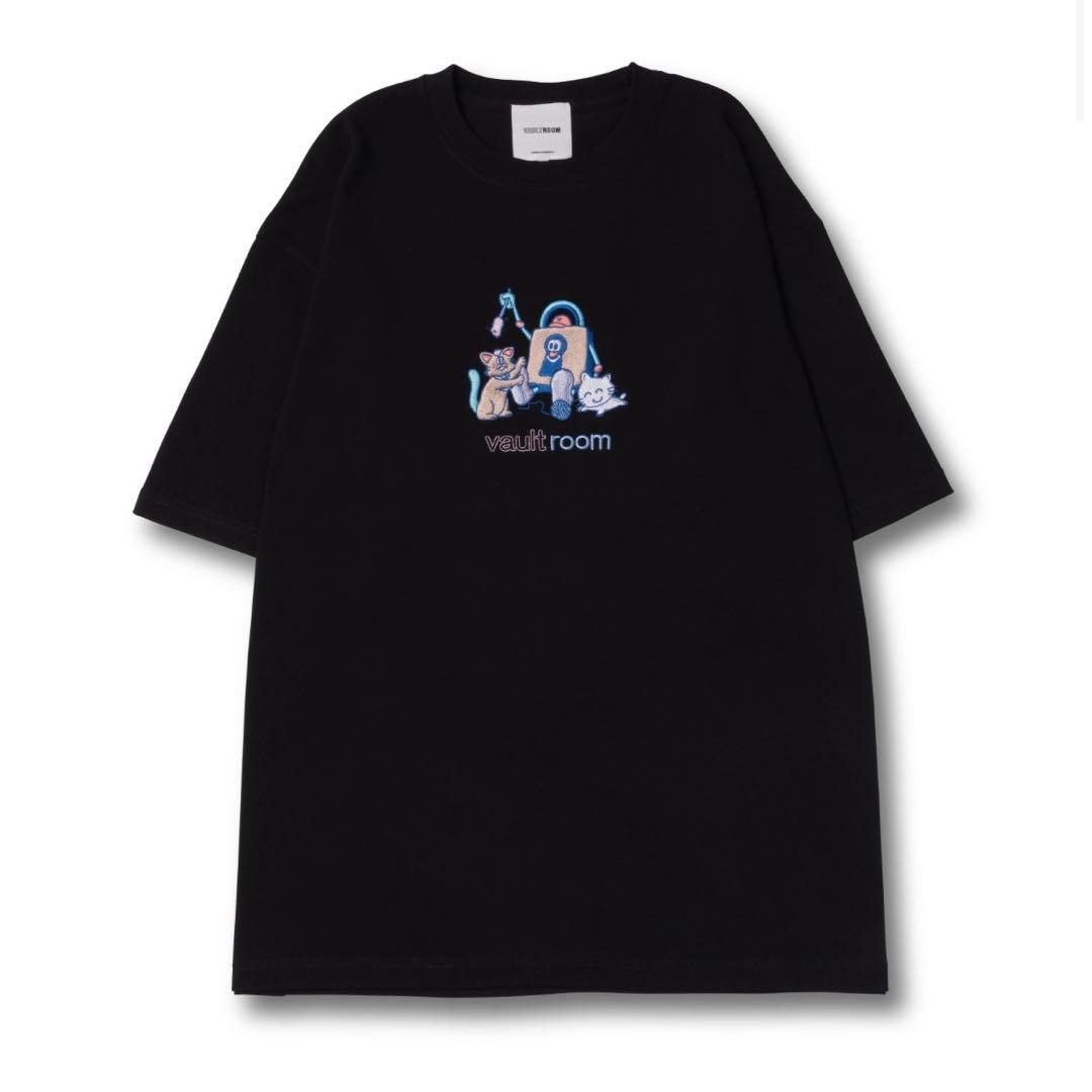 う*ぎ様 vaultroom × nqrse TEE / BLACK Mサイズ