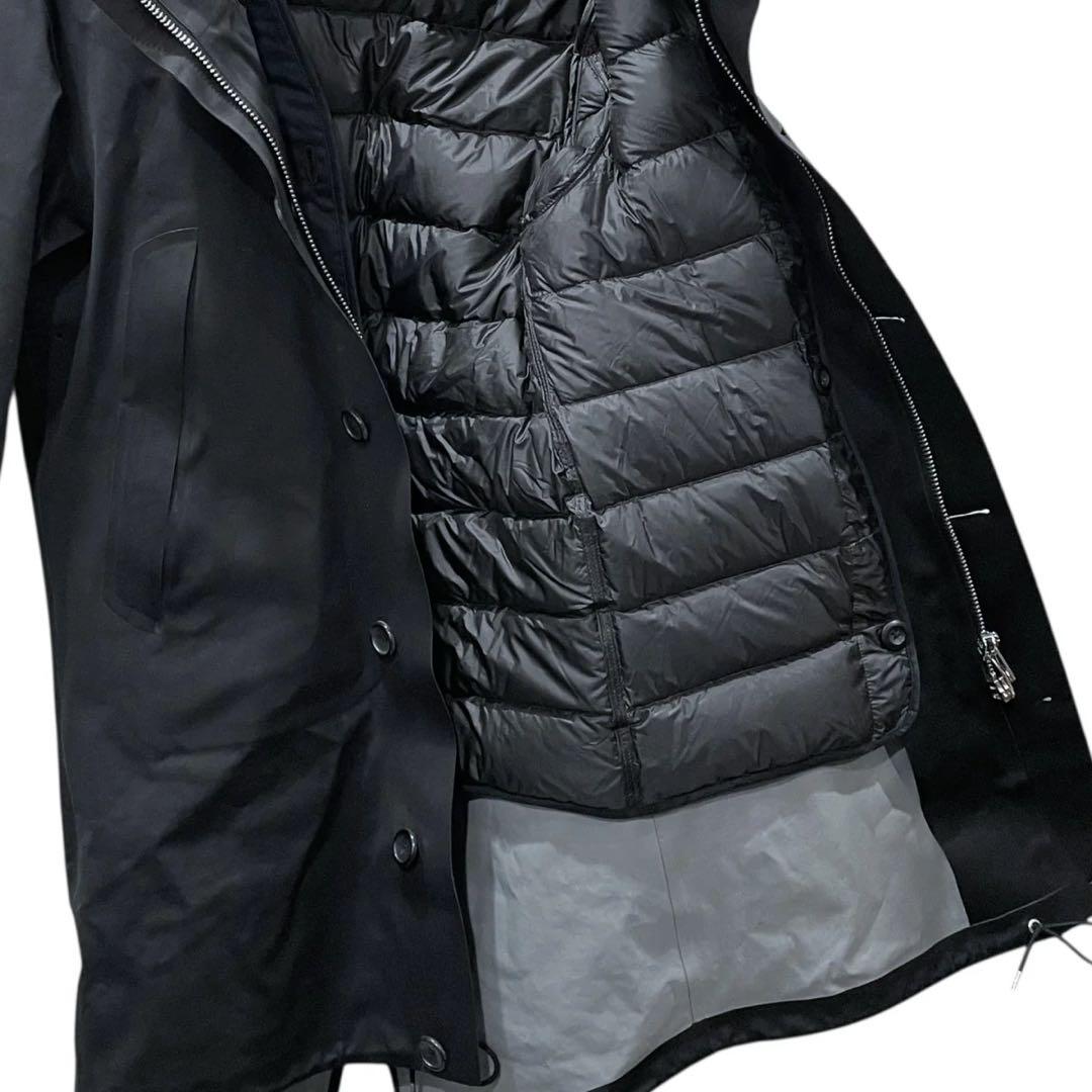 TEN C PARKA 3L フーデットコート48 BLACK
