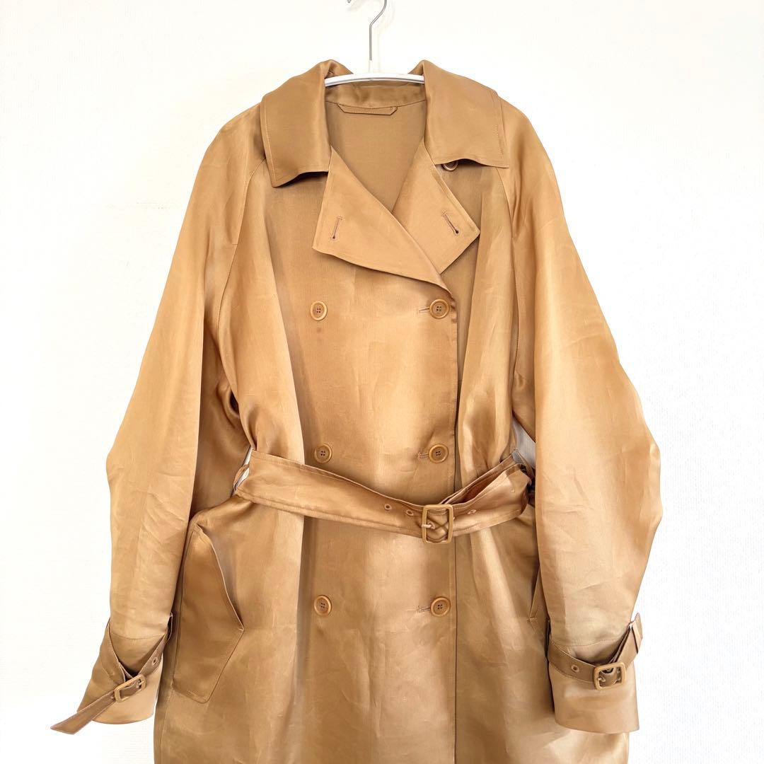 【1回短時間着用】MAX MARA シルク トレンチコート【タキマキ表紙着用】