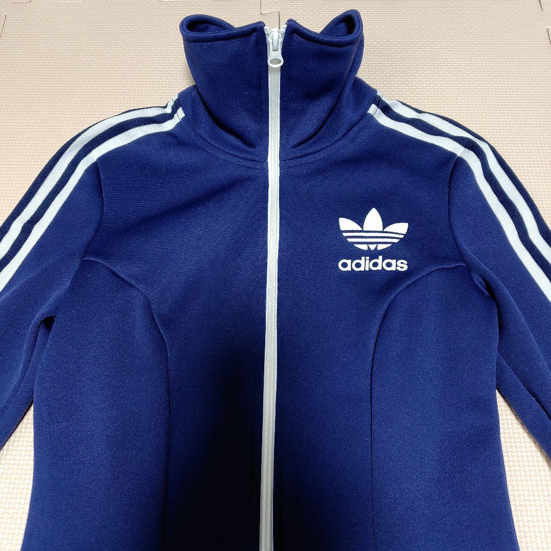 adidas アディダス　ジャージ ワンピース トラックジャケット　ネイビー