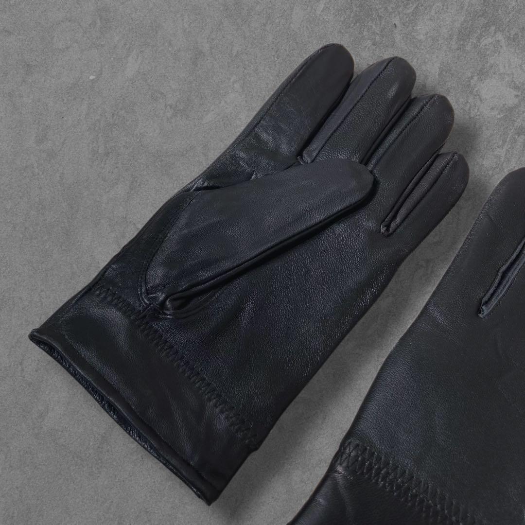 最終値下げ BLACK LAMB LEATHER GLOVE 3105T 手袋