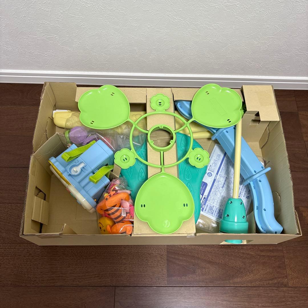 【美品】くまのプーさん　えらべる回転　6WAYジムにへんしんメリー