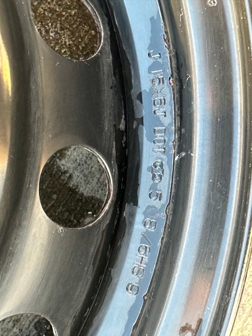 値下200系ハイエース純正ホイール4本セット　6J×15 PCD139.7 6H