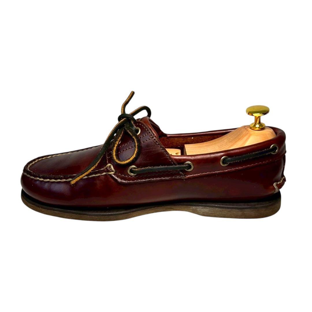 Timberlandティンバーランド2eye デッキシューズ　ブラウン赤茶