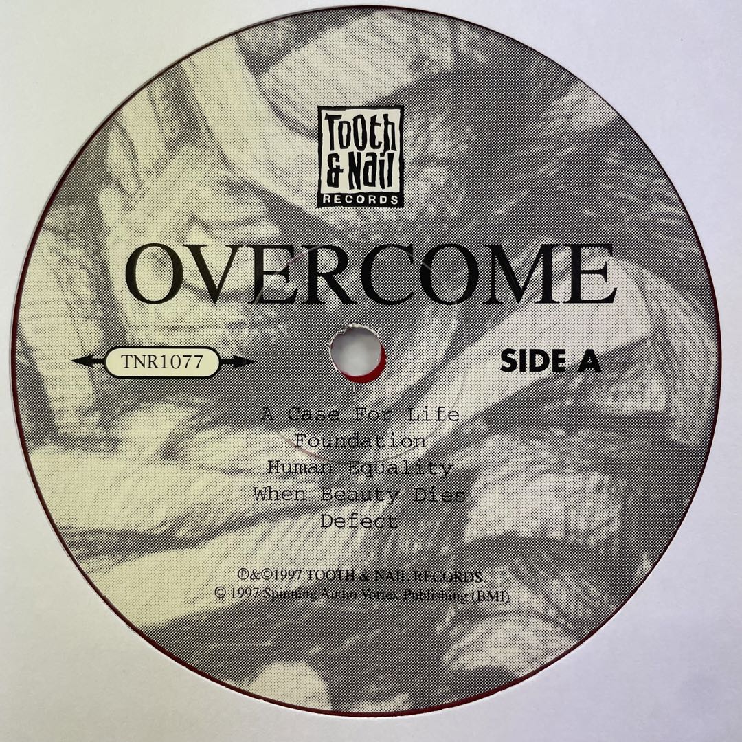 無傷美盤　シュリンク付　Overcome レコード　オリジナル盤　赤盤