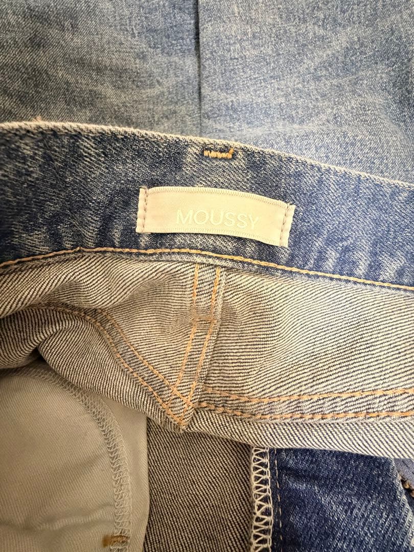 MOUSSY ブーツカットデニム ブルー24インチ